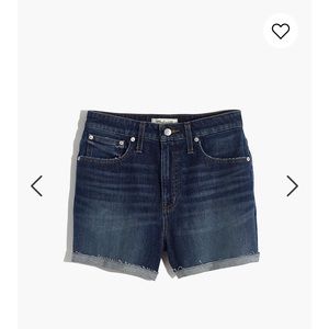 NWT MADEWELLL Curvy High-Rise Denim Shorts